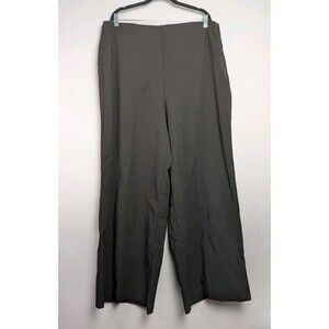 Torrid Wide Leg Dress Pants Women's Plus Sz 18 High Rise Black Side Zip Trousers